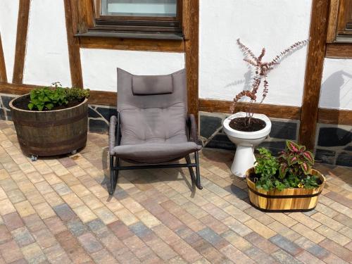 Jardín, Ferienwohnung sentio-comfortable Saalfeld in Saalfeld/Saale