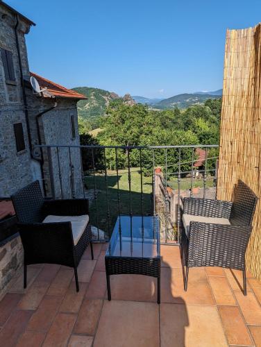 Erkély/terasz, B&B il Tartufo in Valmozzola