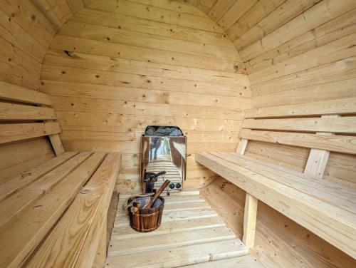 Osada Karszewo, sauna bania, ryby in Baumgart