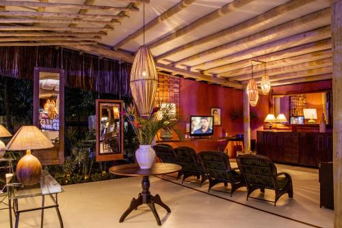 delat sällskapsrum/tv-rum, Hotel Mundai Praia Camping e Est para Mh in Porto Seguro