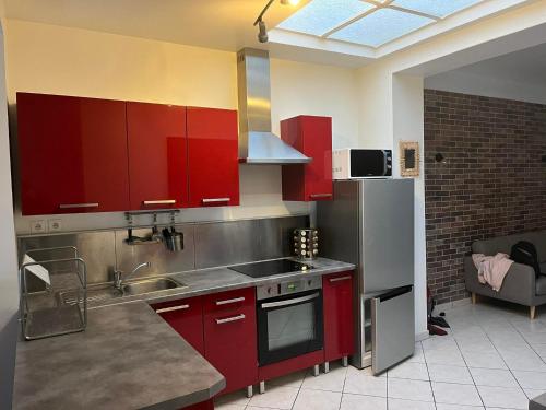 Kitchen, La brique rouge - Maison 66 m2 avec 2 chambres in Lille Sud