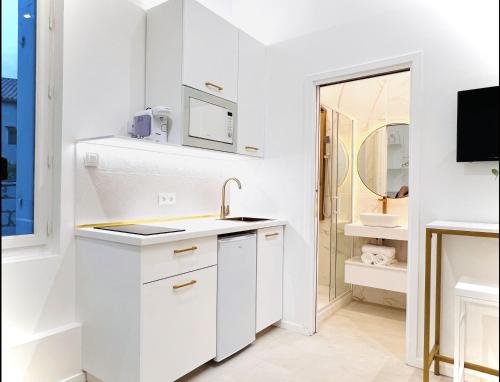 バスルーム, Cosy Suite - Élégance & Calme en Hyper-Centre (Cosy Suite - Elegance & Calme en Hyper-Centre) in モンペリエ