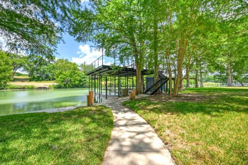 Luxury Riverfront Oasis with Boat Dock-Grill-Firepit! in New Braunfels, USA