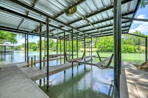 Luxury Riverfront Oasis with Boat Dock-Grill-Firepit! in New Braunfels, USA