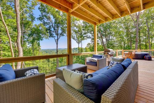 Ellijay Cabin Rental with Hot Tub and Mountain Views!