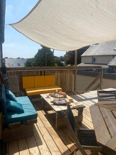 Maison de ville - terrasse sud, a 10 min des plages - Location saisonnière - Saint-Brieuc