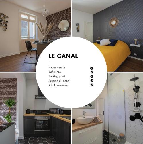 Le Canal,Hyper centre, Cosy, fibre, parking privée, 1 a 4 pers