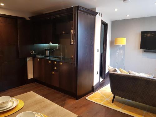 Konyha, The Queens Head, Parkside Apartment 1 in Ilkley
