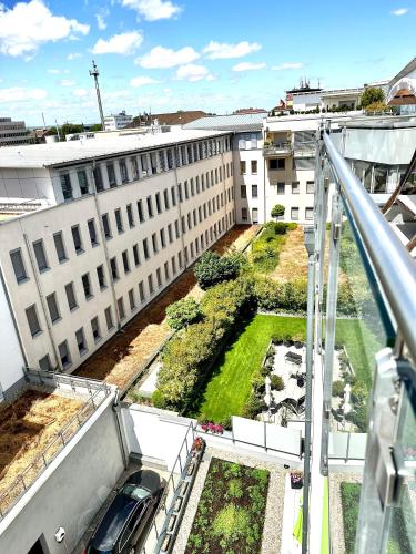 ระเบียง/ชานเรือน, Mein Apartment, Stars mit Balkon und Klima für bis zu 4 Personen (Mein Apartment, Stars mit Balkon und Klima fur bis zu 4 Personen) in ฟรังเคนทาล (พฟัลซ์)