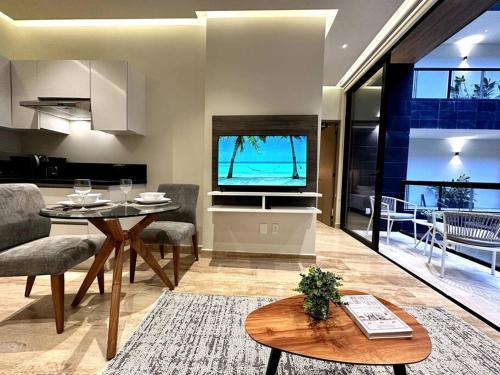 Modern Loft with Rooftop Pool & Gym by Solmar Rentals in Playa del Carmen, Mexico