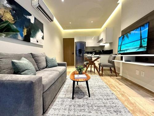 Modern Loft with Rooftop Pool & Gym by Solmar Rentals in Playa del Carmen, Mexico