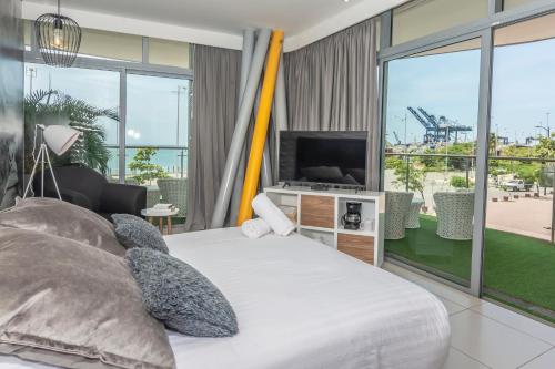 Habitación doble, deluxe, vistas al mar, balcón