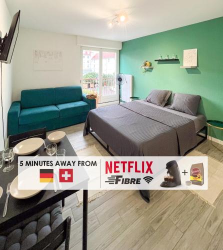 Studio Le Maréchal - Près frontière et Netflix - Location saisonnière - Huningue