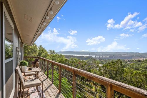 View of Lake Travis from the Lake House in Austin, USA