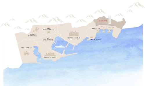 1 meter from Monaco. 5 min by elevators to Larvotto beach. 2