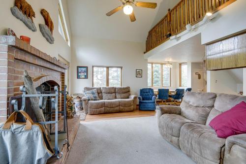 Cozy Beaver Retreat with Fireplace and Deck!