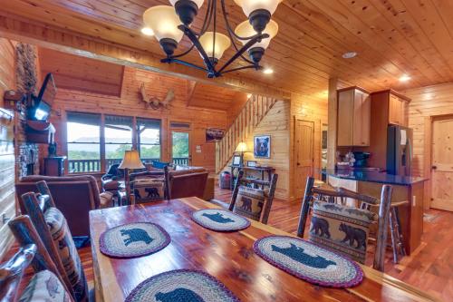 Ellijay Hideaway with Hot Tub, Views and Game Room!