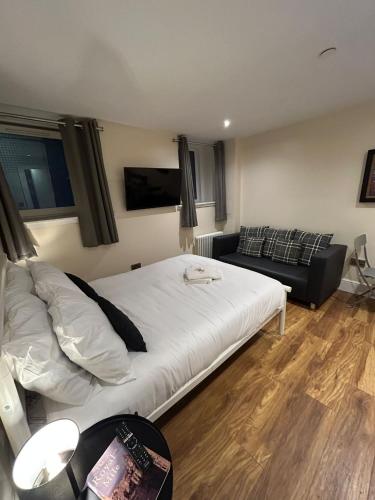 Modern Double Room with Sofa, Edinburgh (fotografie 5)