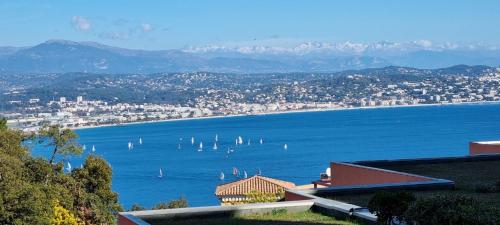 2 pièces vue panoramique sur mer et baie de Cannes - Location saisonnière - Théoule-sur-Mer