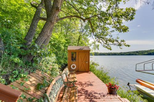 Cozy Frazee Lake Home with Hot Tub and Fire Pit!