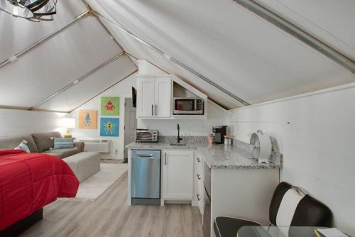 Game Room Luxury Glamping Tent Arcade Theme