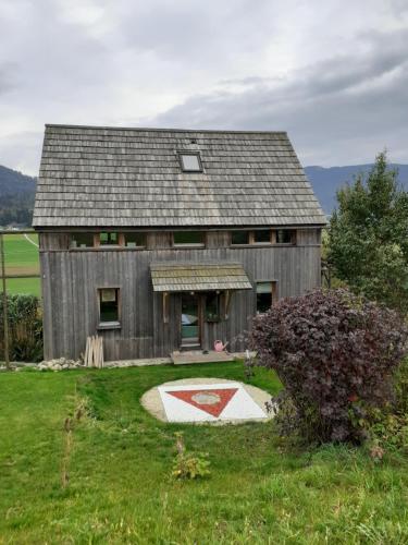 Ferienhaus mit Blick auf den Grimming