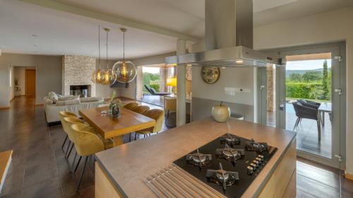 Villa Labin in Zartinj - luxury privacy heated pool with auto cover in Sveti Bartul