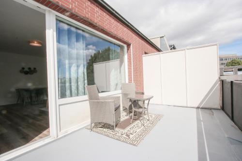 Balcony/terrace, Zentrale Wohnung mit 3 Schlafzimmer fur bis zu 9 Personen in Lokstedt