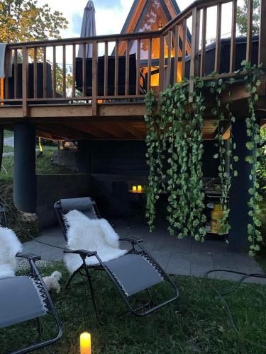 Glamping Holiday House with terrace and sauna- no hot tub- Hisa oddiha in Смаржеське Топліце