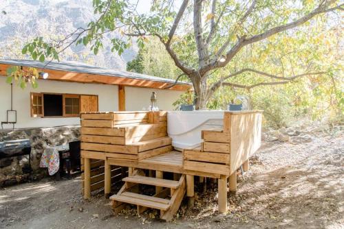 Cabaña de montaña (jacuzzi exterior)