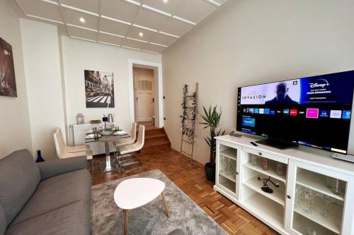 Soul-Apartment Terrasse Privat-Parkplatz Boxspringbett 55Zoll TV WLAN, Leipzig (foto 5)
