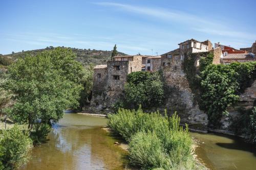 Cosy Apartment in Ancient Gabian with Beautiful River and Vineyard Views