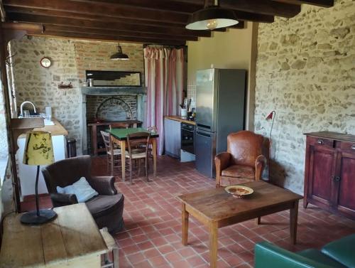 廚房, Le Bouchat : Maisonnette au calme pour 2 +1 guest in 盧希蒙特方