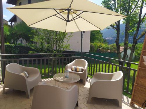 Balkons/terase, Casa La betulla in Blessagno