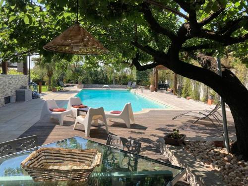  The Bamboo villa in 40 Casale la Cogna