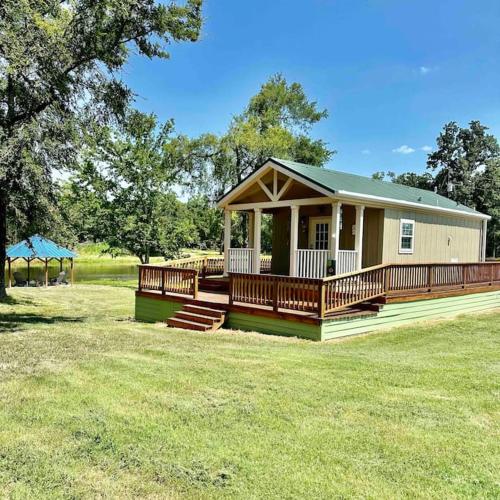 Small Home near Lake Fork with Stocked Pond