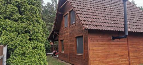 B&B Małe Swornigacie - Dom drewniany z kominkiem i klimatyzacja lokalizacja trzy jeziora i lasy swornegacie - Bed and Breakfast Małe Swornigacie