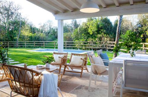 Dārzs, Wishome-Casa con piscina para unas vacaciones alejadas del calor in Valdaliga
