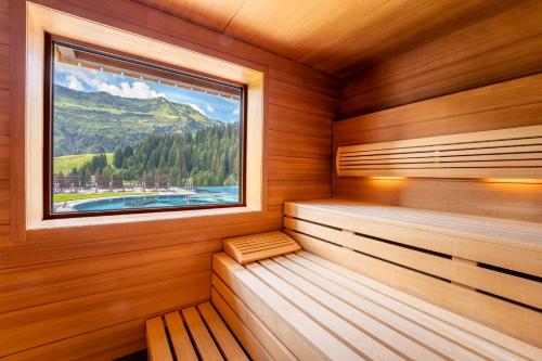 Sauna, Hotel Alpenblume in Damuls