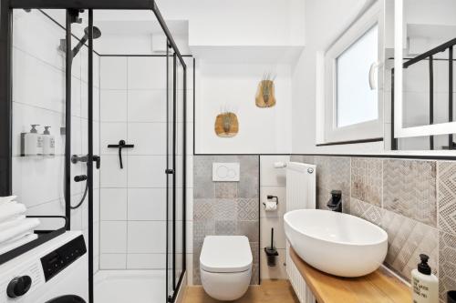Modernes Studio am Bremer Dom mit Balkon, Brémy (fotografie 8)