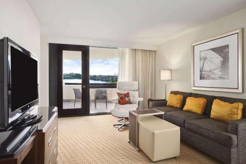 One-Bedroom Suite with Balcony room in Hilton Miami Airport Blue Lagoon