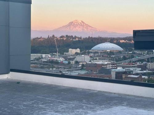 Modern Apartment Downtown Tacoma near the convention center, Free Netflix , King size bed & futon sofa bed , AC, Great Amenities Rooftop, self-check-in