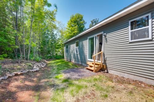 Wooded Hancock Home Near Ski and Snowmobile Trails!