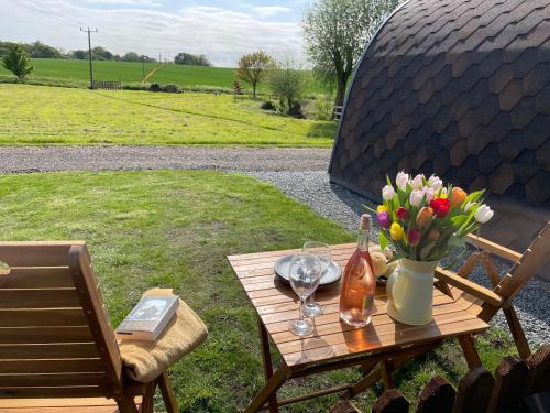Garden, Waterpump Pod for 2 adults with ensuite in the Suffolk Countryside in Badingham