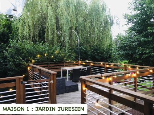 Jardin Juresien Maisons - spa jacuzzi en option gîte à louer Juré