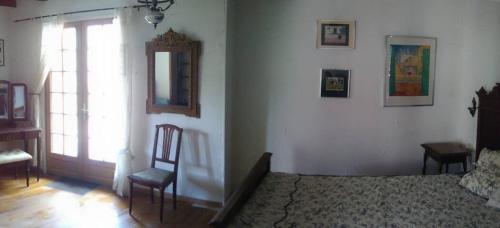 Spacious double bedroom with a walk-in wardrobe and private terrace and parking