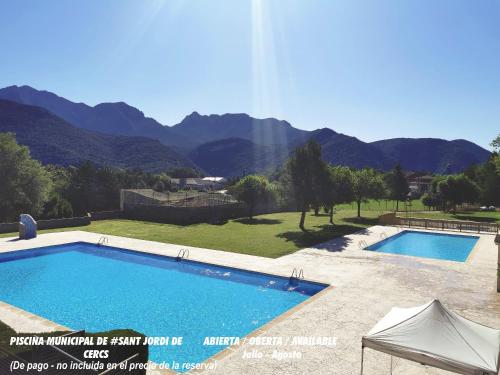 Úszómedence, Apartamento rural en el Berguedà "Lluis & Antonia" A Ac (Apartamento rural en el Bergueda "Lluis & Antonia" A Ac) in Sant Jordi de Cercs