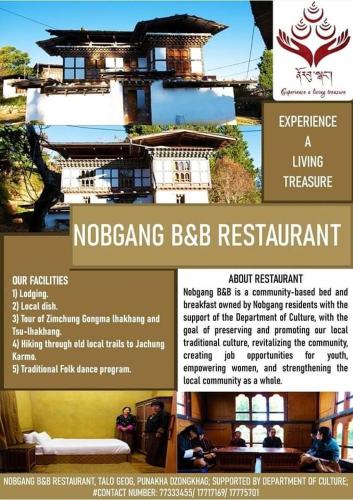 Nobgang B&B (Restaurant and Lodge) in Punakha