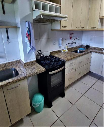 廚房, AP104 - Apartamento Completo, 3 quartos confortáveis (AP104 - Apartamento Completo, 3 quartos confortaveis) in 雅爾丁伊圖薩巴拉