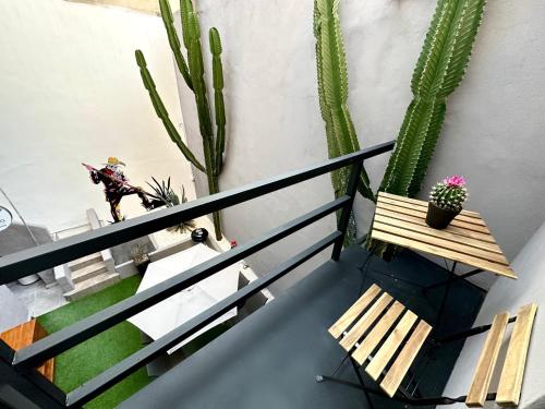 Loft con balcón en Condesa Vista a terraza